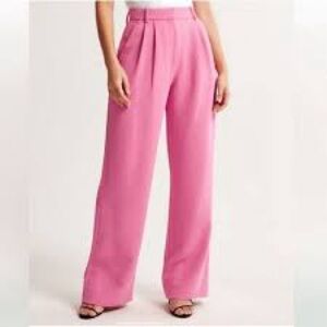 Abercrombie & Fitch Pink Wide Leg Pants